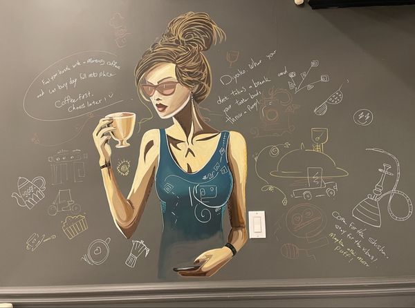 Girl with Coffee — Diyako / L’Amore Lounge — Richmond Hill restaurant
